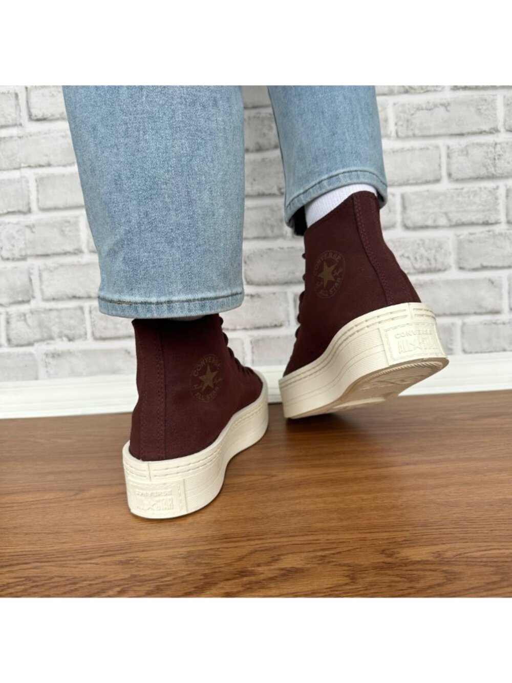 Converse Chuck Taylor Lift Platform Hi Suede Fleece Lining 8.5 Wmn Shoes A06783C - Picture 5 of 11